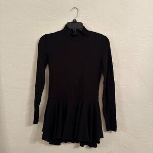 Los Angeles Apparel PONTE LONG SLEEVE MOCKNECK SKIRTED LEOTARD Size